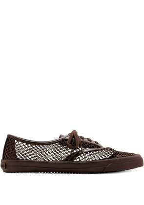 Aquazzura mesh-panel sneakers - Brown