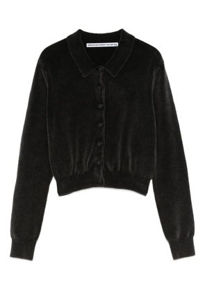 Alexander Wang collared cardigan - Black