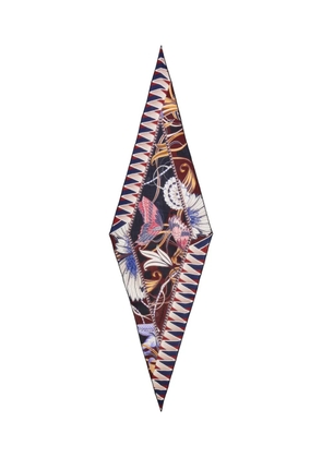 Ferragamo floral-print scarf - Blue