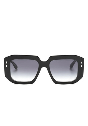 Isabel Marant Eyewear logo-print square-frame sunglasses - Black