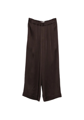 LIBEROWE pleated front palazzo trousers - Brown
