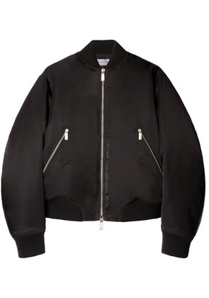 Off-White zip-detail bomber jacket - Black