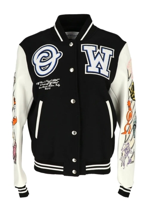 Off-White long-sleeve bomber jacket - Black