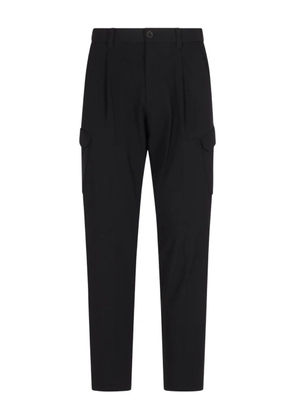 Herno logo-plaque cargo-pockets trousers - Blue