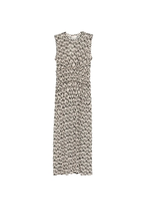 Ulla Johnson Kamaria shirred printed maxi dress - Neutrals