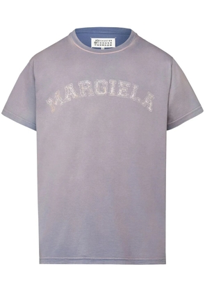 Maison Margiela logo-print jersey T-shirt - Purple
