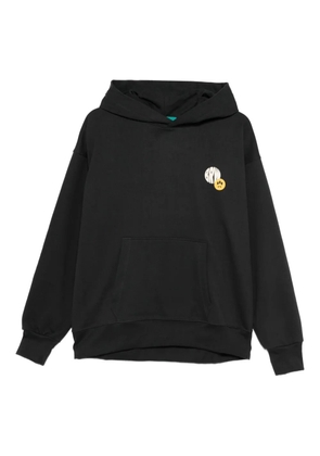 BARROW graphic-print hood hoodie - Black