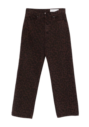 rag & bone Shea leopard-print jeans - Brown