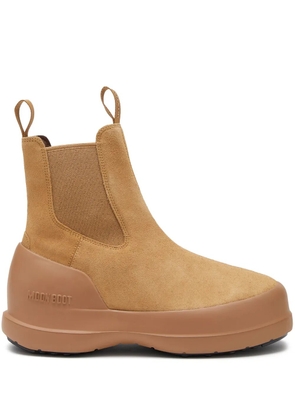 Moon Boot Luna logo-embossed Chelsea boots - Neutrals
