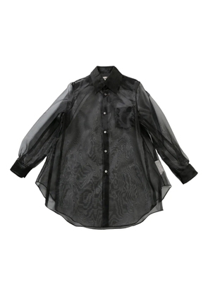 Comme Des Garçons semi-sheer shirt - Black