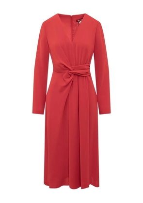 Max Mara V-neck midi dress - Red