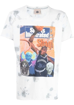 Alchemist graphic-print tie-dye T-shirt - White