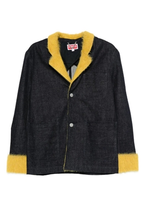 Kenzo denim contrats-trim jacket - Blue