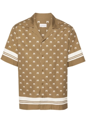 Moncler monogram-print short-sleeve shirt - Green
