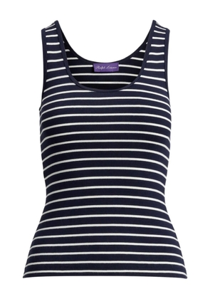 Ralph Lauren Collection striped rib-knit tank top - Blue