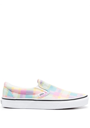 Vans Slip-On checkerboard-print sneakers - Yellow