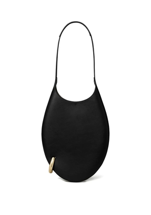 Tory Burch small pierced-detail leather shoulder bag - Black