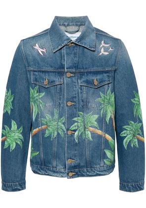 Casablanca Tennis Club denim jacket - Blue