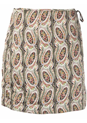 byTiMo paisley-print skirt - Neutrals