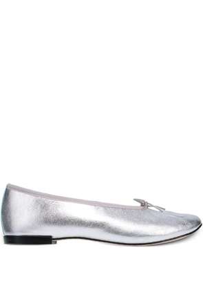 Repetto x Marine Serre Lilouh metallic ballet flats - Silver