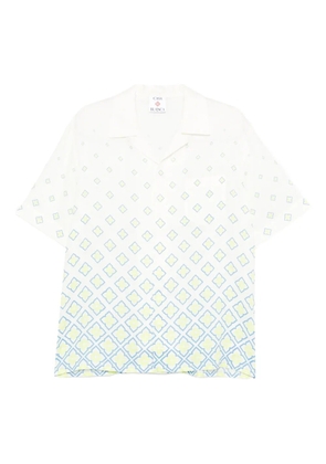 Casablanca monogram short-sleeve shirt - White