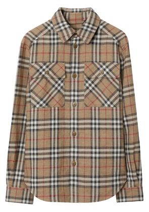 Burberry checked shirt - Neutrals
