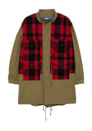Junya Watanabe MAN checked fishtail parka - Red