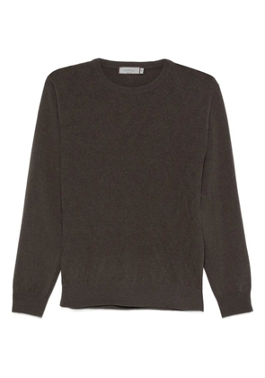 Canali textured crew-neck sweater - Brown