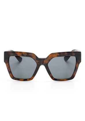 Versace Eyewear Medusa Head-motif square-frame sunglasses - Brown
