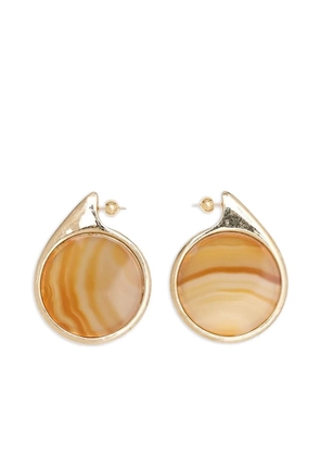 Panconesi agate gold-tone earrings