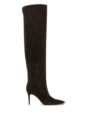 Gianvito Rossi 90mm Hansen suede boots - Brown