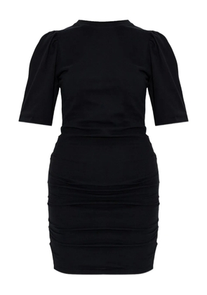 ISABEL MARANT Mylda puff-sleeve gathered mini dress - Black