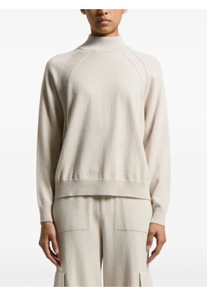 Peserico high-neck raglan-sleeve sweater - Neutrals