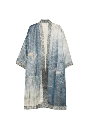 Pierre-Louis Mascia floral-print kimono - Blue