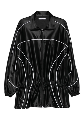 Alexander Wang reflective-piping drop-waist mini dress - Black