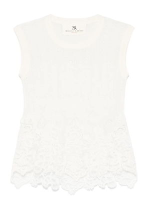 Ermanno Scervino lace-detail top - White