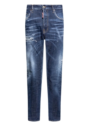 DSQUARED2 distressed straight-leg jeans - Blue