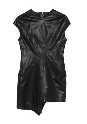YEHUAFAN asymmetric leather dress - Black