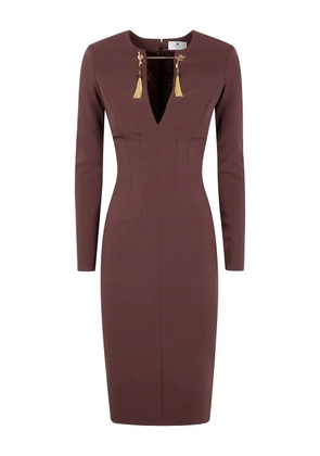 Elisabetta Franchi tassel detail dress - Red