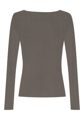 Rick Owens ribbed open-back sweater - Neutrals