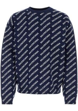 Balenciaga Mini Allover Logo jumper - Blue