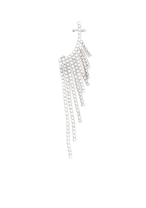 Rabanne tiered-crystals chain-drop earrings - Silver
