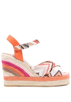 Missoni zigzag-woven espadrilles - Orange