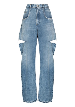 Maison Margiela distressed straight-leg jeans - Blue