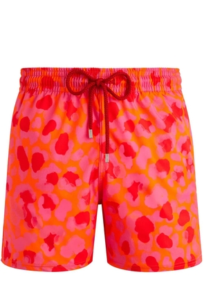 Vilebrequin abstract-print swim shorts - Red