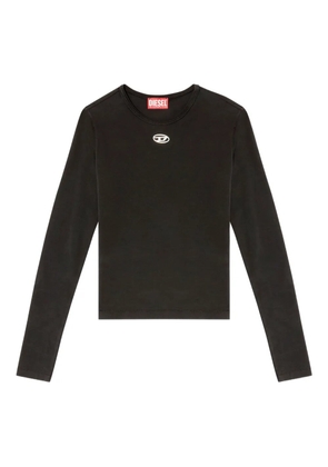Diesel logo-detail long-sleeve T-shirt - Black