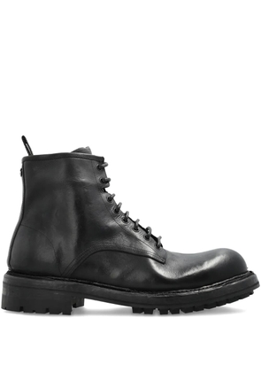 Dolce & Gabbana lace-up leather boots - Black