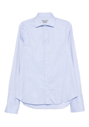 Canali long-sleeve cotton shirt - Blue