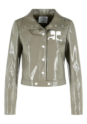 Courrèges Reedition logo-detail jacket - Grey