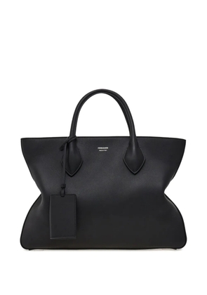 Ferragamo Monogram structured leather tote bag - Black